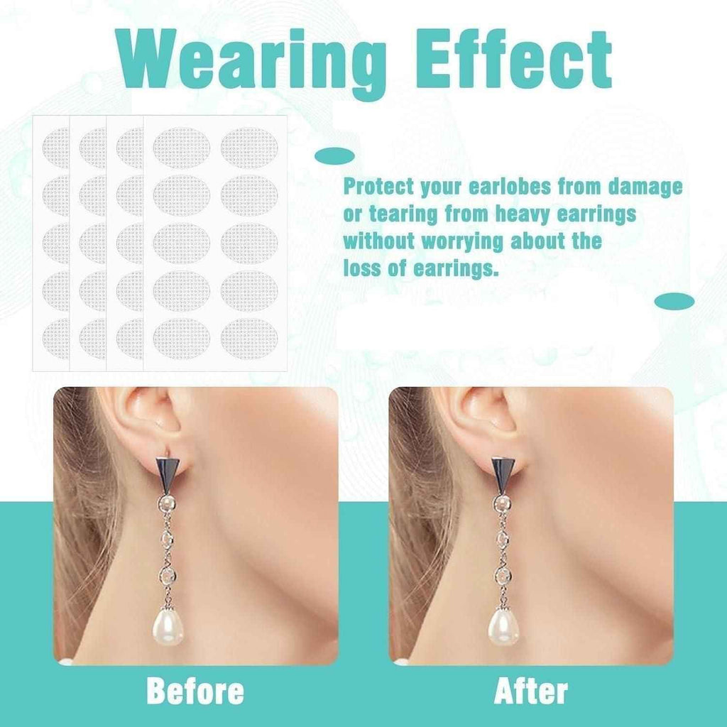 Premium Earlobe Support Patches – 100 PCS | Heavy Earring Support