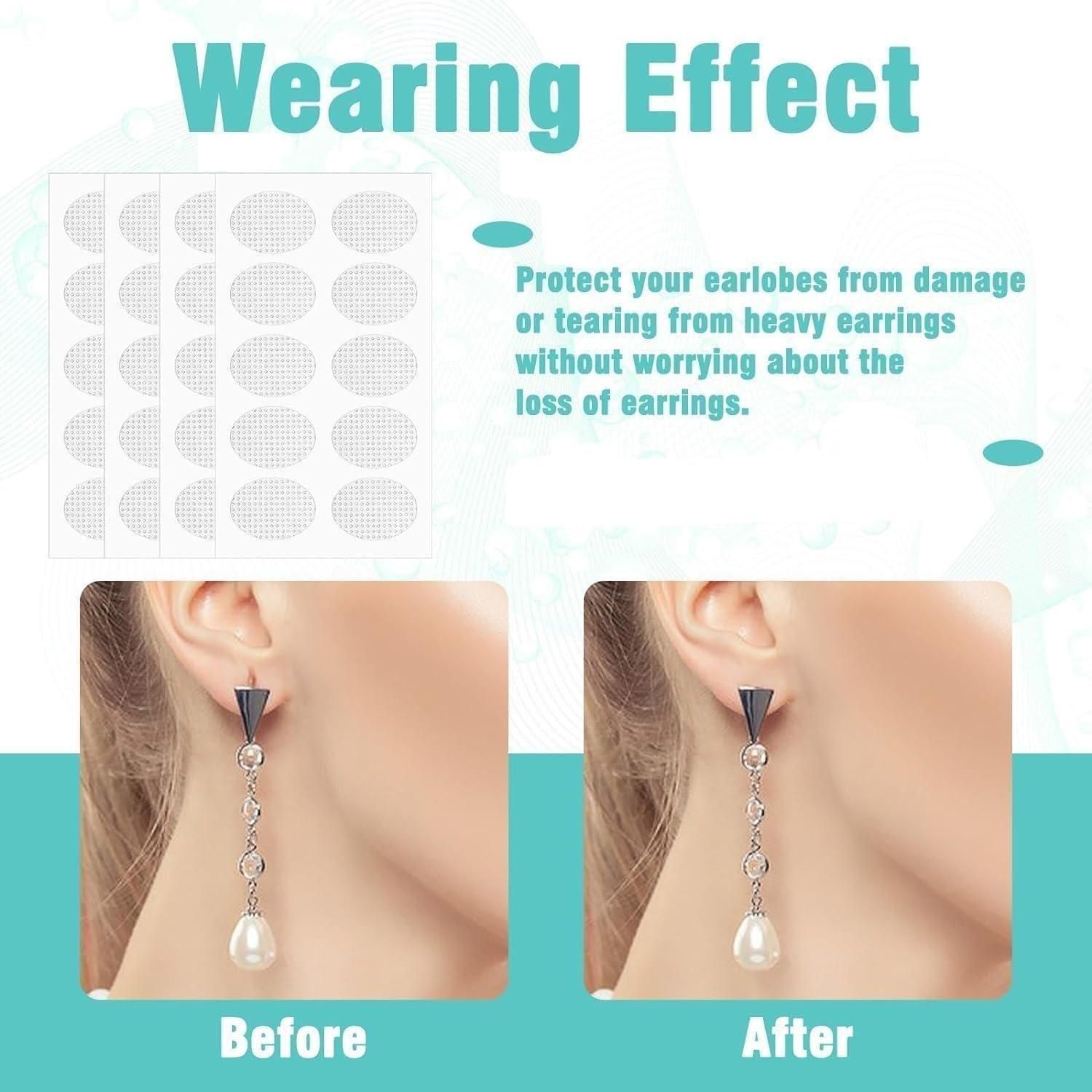 Premium Earlobe Support Patches – 100 PCS | Heavy Earring Support