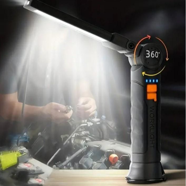 Magnetic LED COB Light – USB Rechargeable Portable Work Light