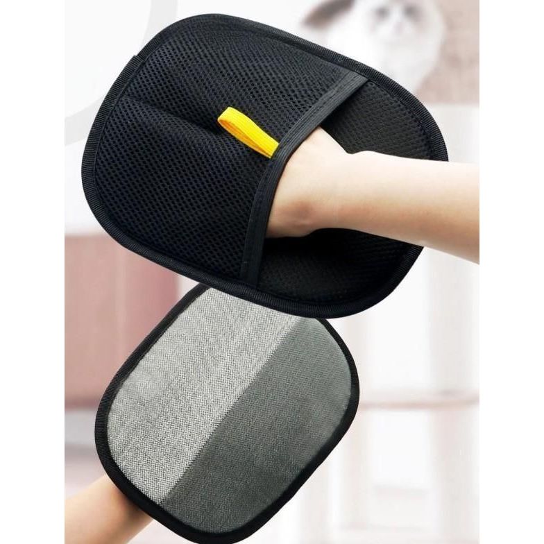 🐾 Double-Sided Pet Hair Removal Gloves – Gentle Grooming & Shedding Solution