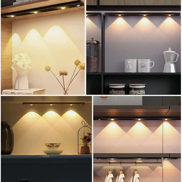 LED Motion Sensor Cabinet Light – USB Rechargeable Under Cabinet Lamp