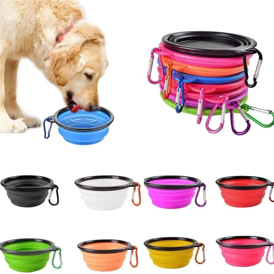 🐾 Foldable Silicone Pet Feeding Bowl – Portable, Durable & Travel-Friendly