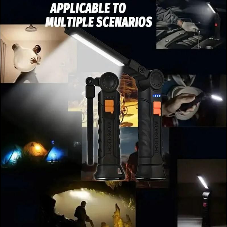 Magnetic LED COB Light – USB Rechargeable Portable Work Light