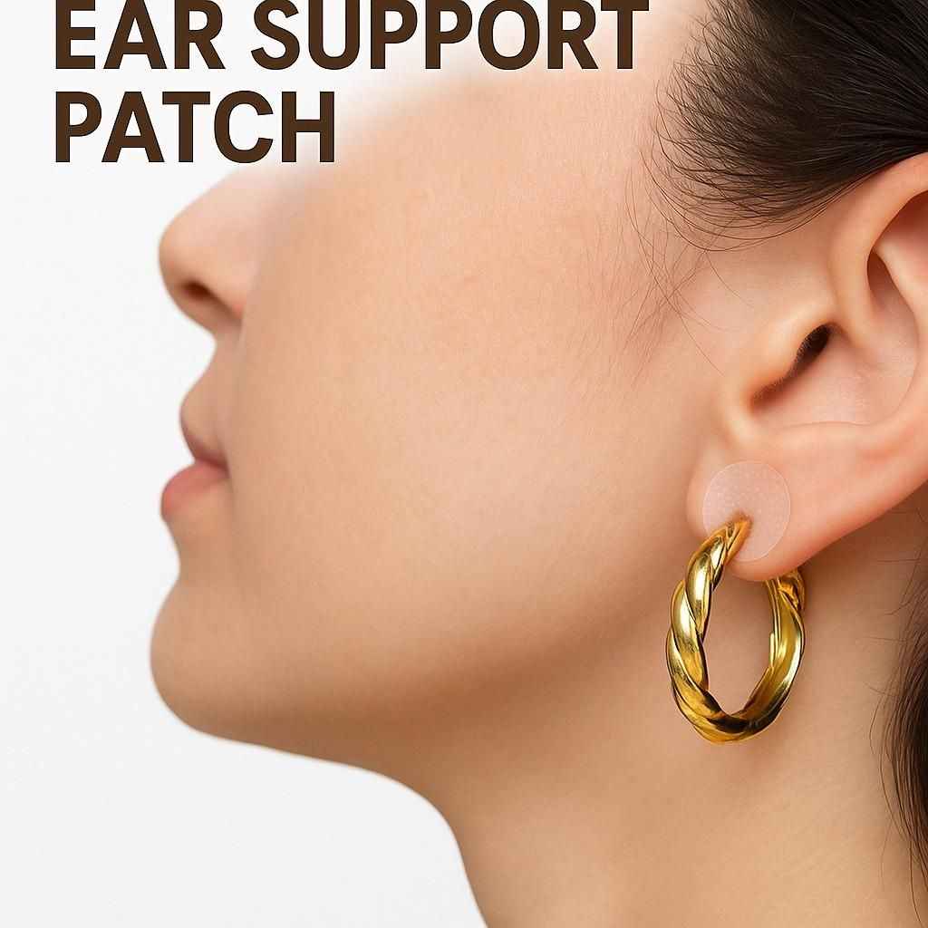 Premium Earlobe Support Patches – 100 PCS | Heavy Earring Support