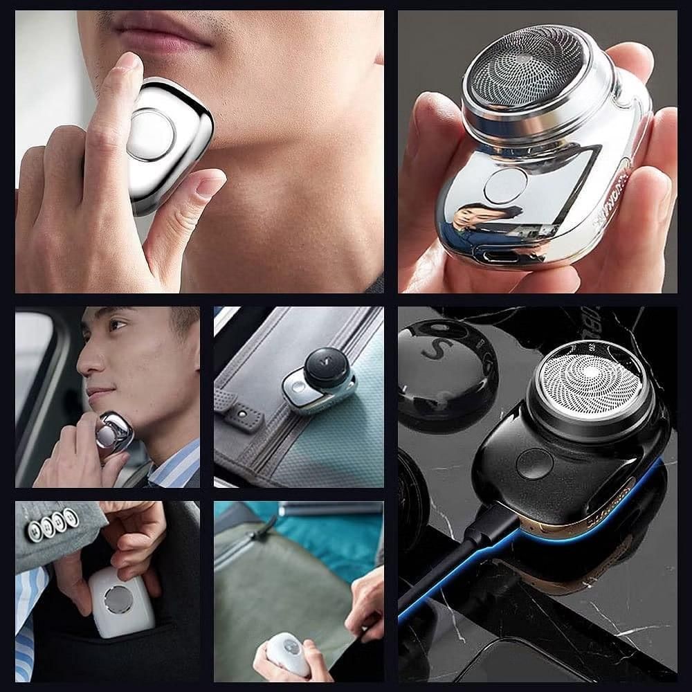 Mini Electric Shaver – Portable USB Rechargeable Grooming Tool