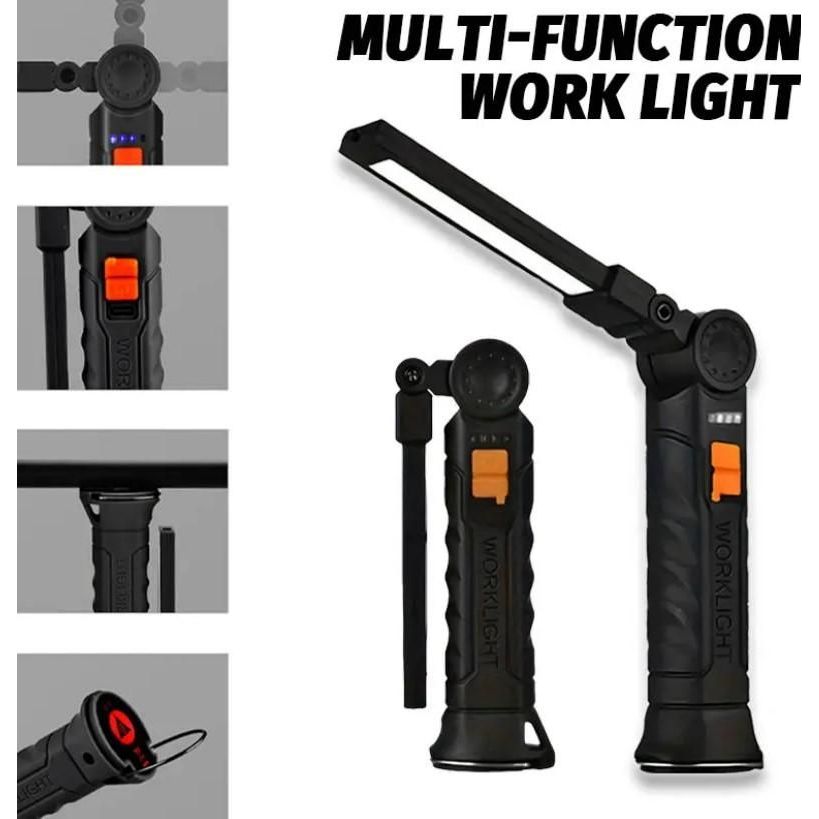 Magnetic LED COB Light – USB Rechargeable Portable Work Light
