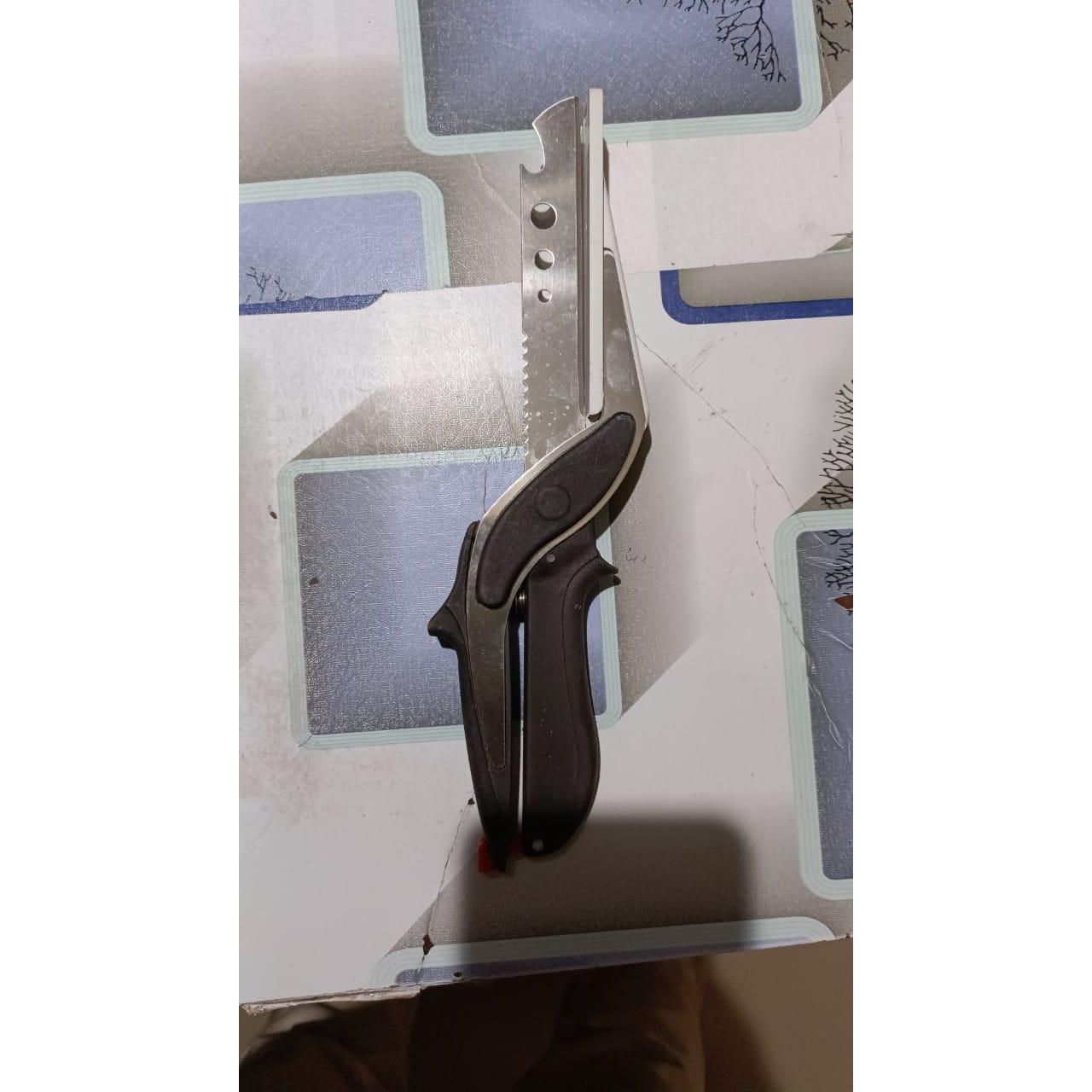 2-in-1 Kitchen Knife & Food Chopper with Built-in Cutting Board