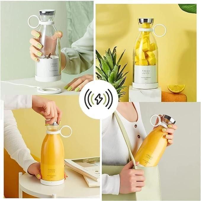 Portable Juicer with USB Charging Cable and Compact Design
