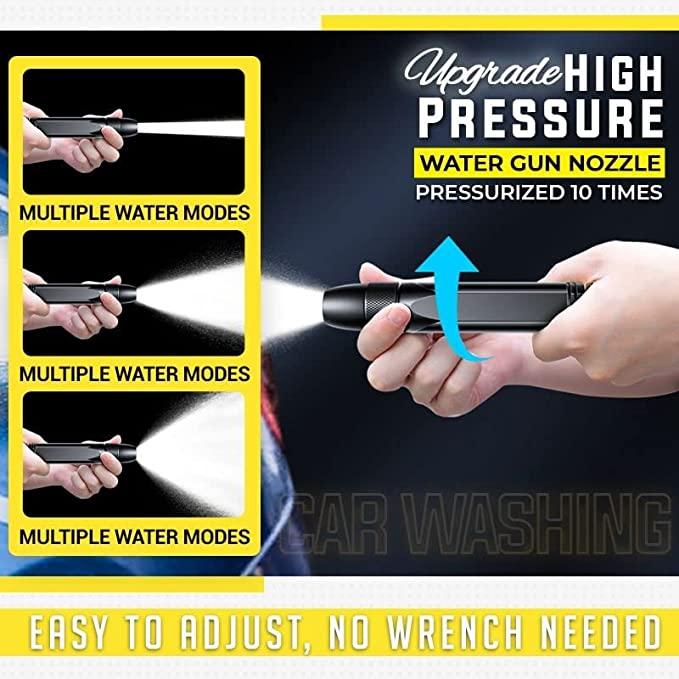 🧼 Portable High Pressure Washing Water Nozzle – Durable Brass Jet Spray