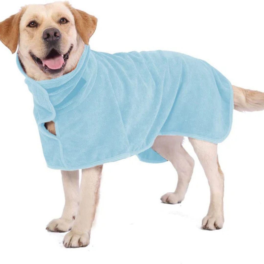 🐾 Super Absorbent Pet Bathrobe – Quick Drying & Cozy Towel Coat for Dogs & Cats