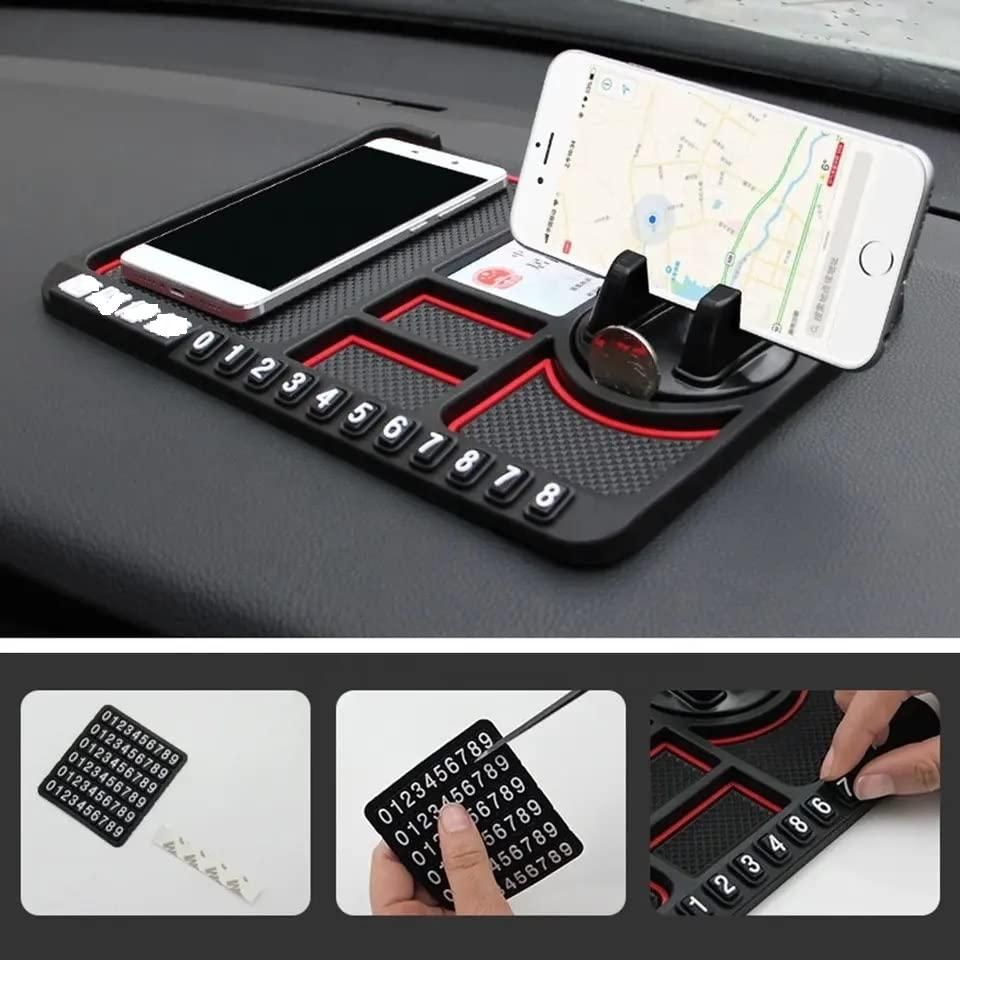 HSR Multifunction Car Phone & GPS Holder – Anti-Slip Silicone Dashboard Mount