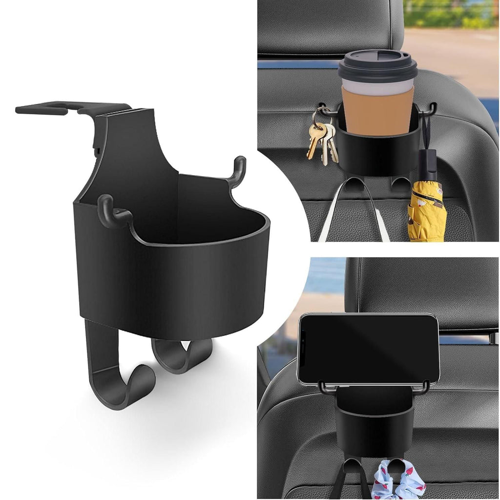 Car Hanging Mobile Holder & Storage Organizer (Pack of 2) – Steering Wheel Phone Holder for Car Accessories