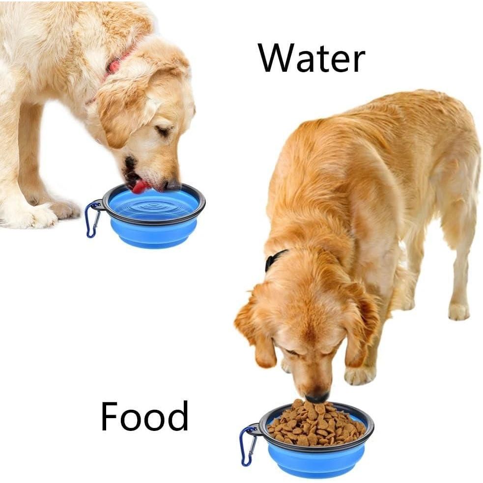 🐾 Foldable Silicone Pet Feeding Bowl – Portable, Durable & Travel-Friendly