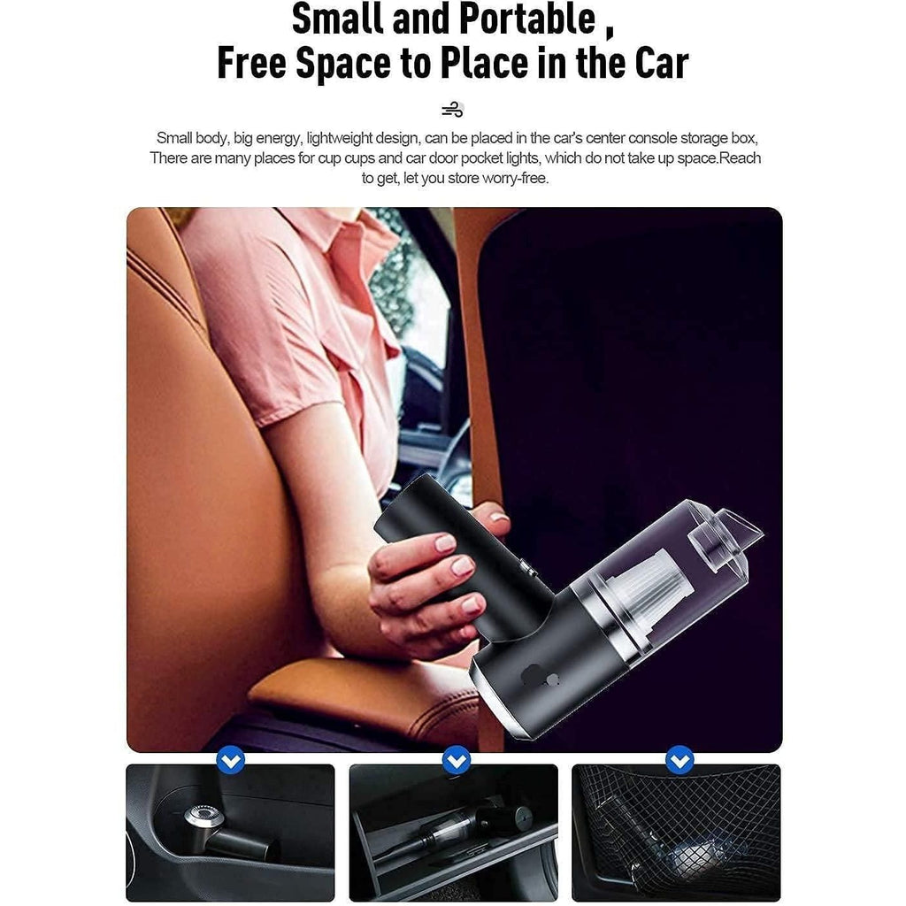 Portable Mini Air Duster & Vacuum Cleaner | Cordless & Rechargeable vacuum cleaner