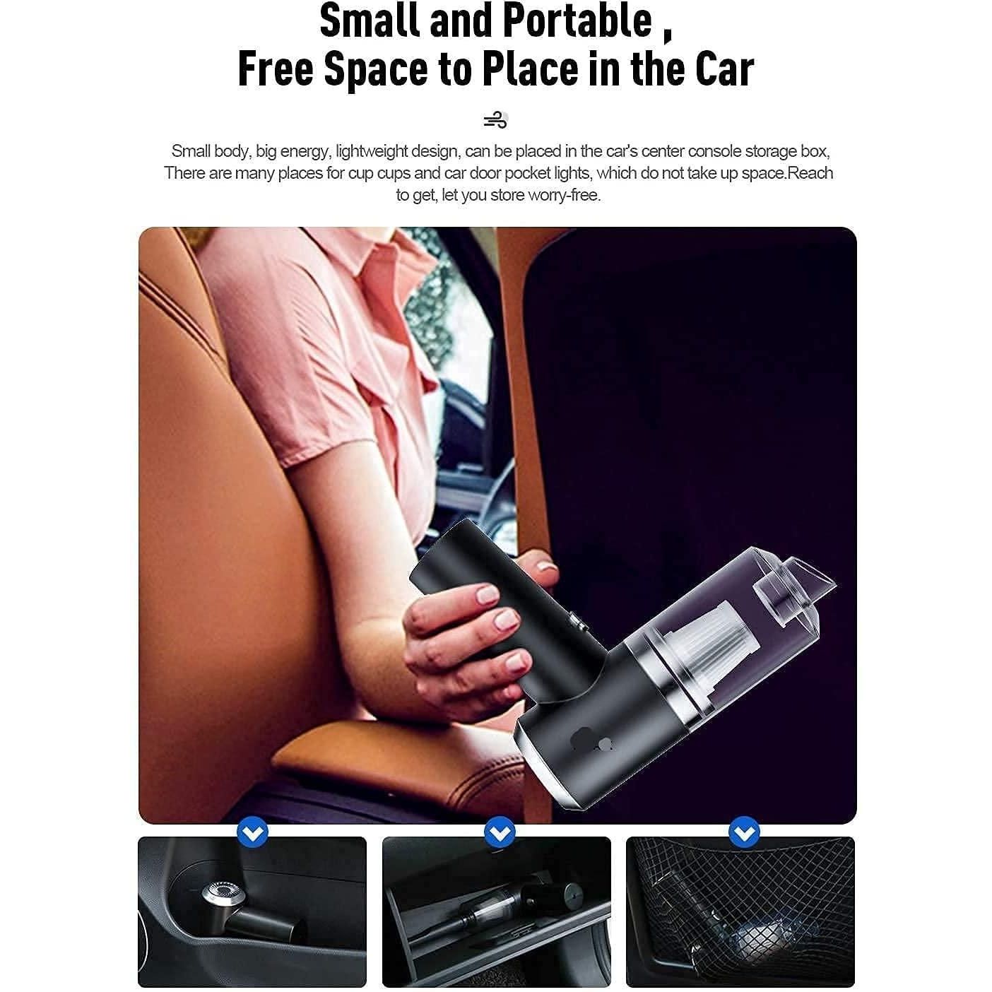 Portable Mini Air Duster & Vacuum Cleaner | Cordless & Rechargeable vacuum cleaner