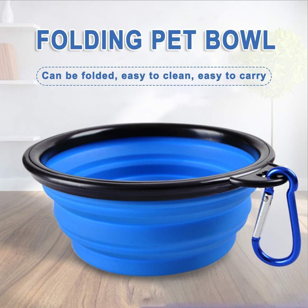 🐾 Foldable Silicone Pet Feeding Bowl – Portable, Durable & Travel-Friendly