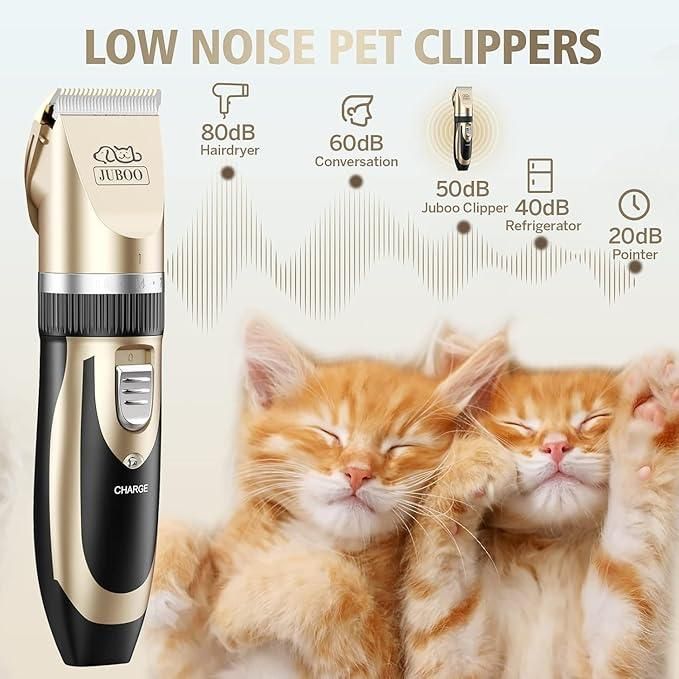🐾 Pet Grooming Trimmer Set – Professional, Silent & Safe Hair Clipper for Dogs & Cats