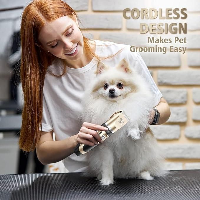🐾 Pet Grooming Trimmer Set – Professional, Silent & Safe Hair Clipper for Dogs & Cats