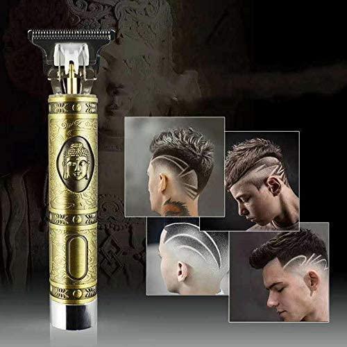 Retro Golden Trimmer – Professional Cordless Hair Clipper for Men
