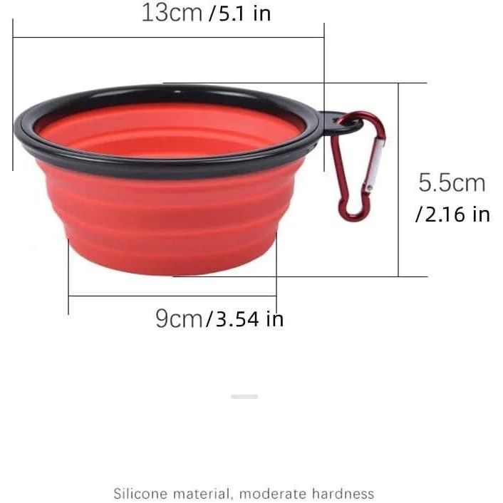 🐾 Foldable Silicone Pet Feeding Bowl – Portable, Durable & Travel-Friendly