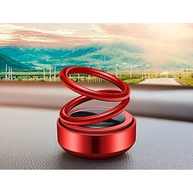 Solar Power Rotating Car & Room Air Freshener – Long-Lasting French Organic Fragrance