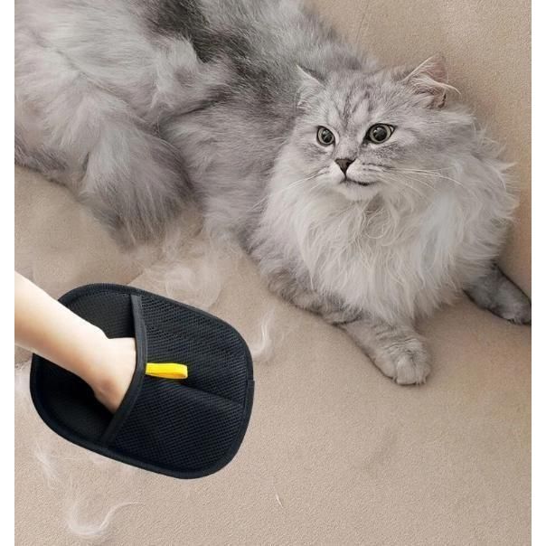 🐾 Double-Sided Pet Hair Removal Gloves – Gentle Grooming & Shedding Solution