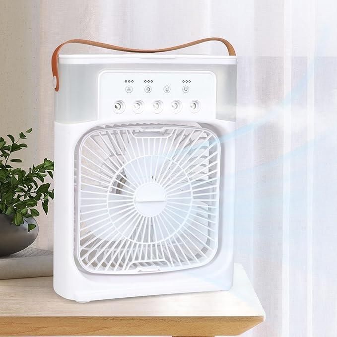 Portable USB mist fan air cooler – front view
