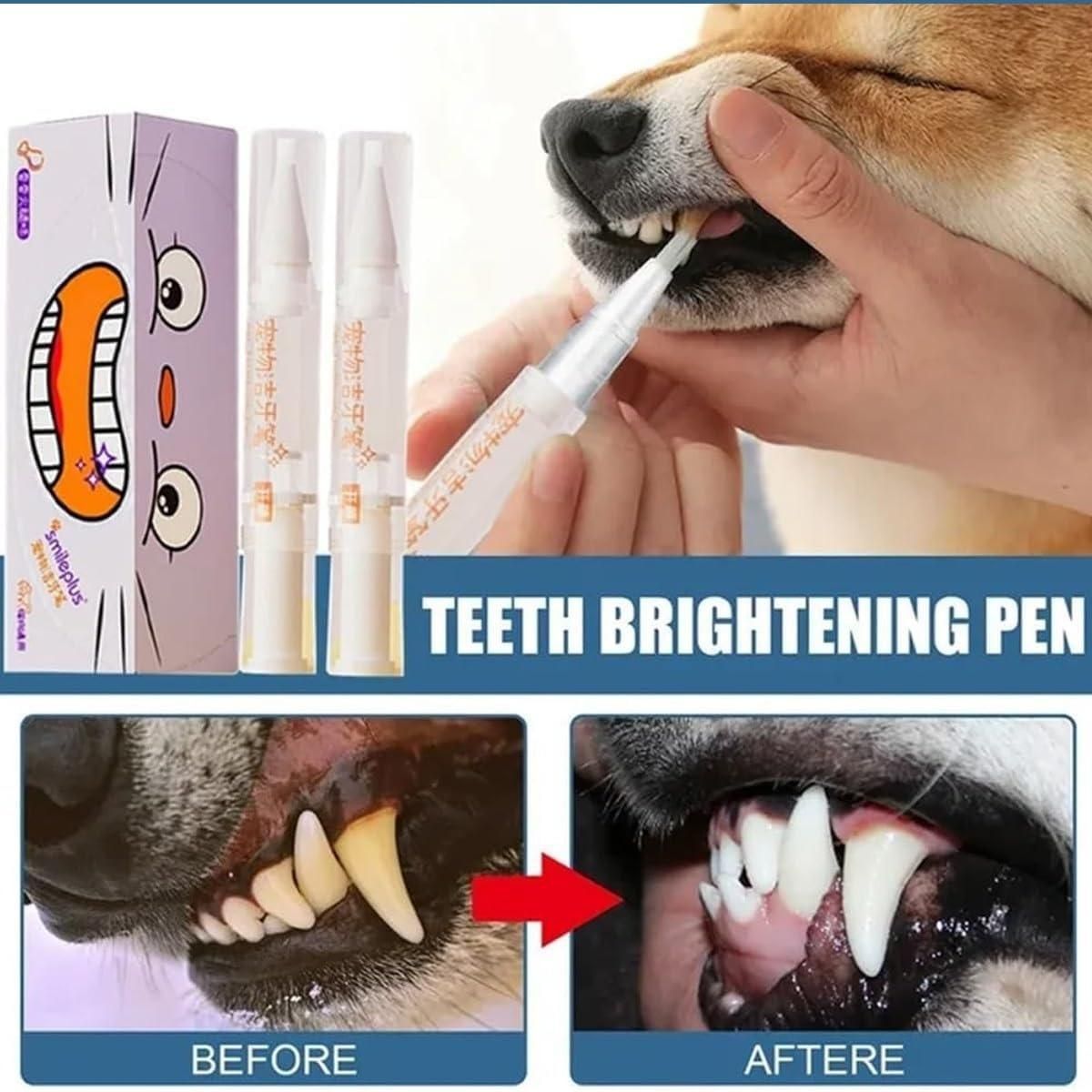🐶 Dog Pen Toothbrush – Easy Plaque Removal & Fresh Breath for Pets