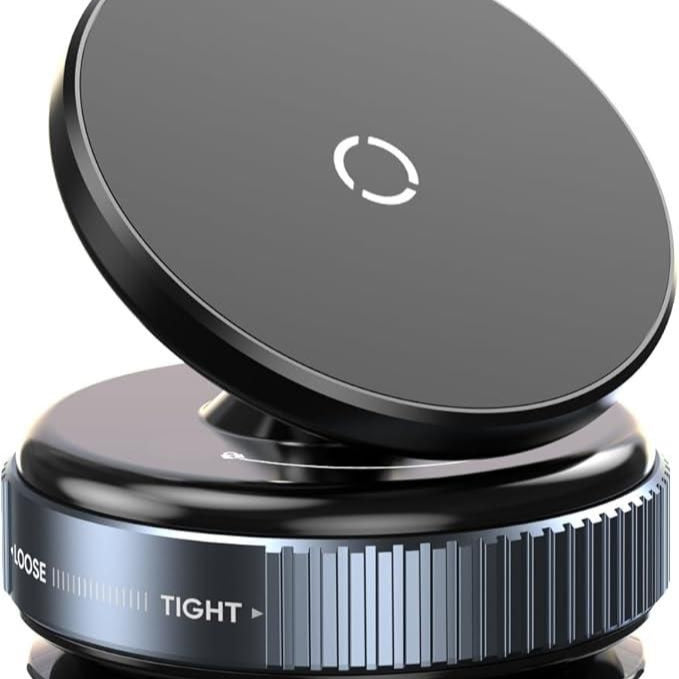 Magnetic phone holder with strong suction and 360-degree rotation