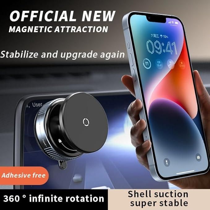 Universal 360 rotating magnetic phone stand for navigation